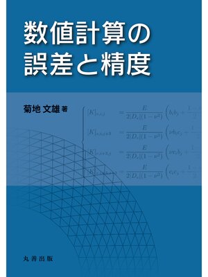cover image of 数値計算の誤差と精度
